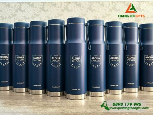 Bình Giữ Nhiệt Lock&Lock LHC4199 - Khắc Logo Trung Tâm Ngoại Ngữ ALOHA Sài Gòn