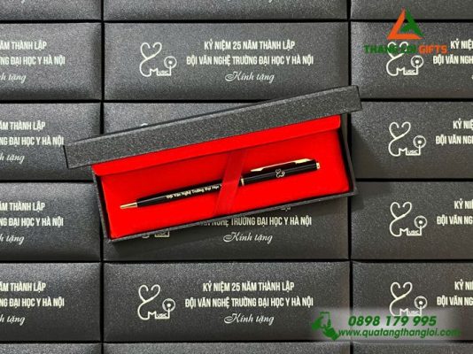 Bút Ký Kim Loại Xoay - Khắc Nội Dung Tri Ân Trường Đại Học Y Hà Nội