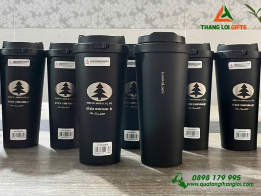 Ly Giữ Nhiệt Lock&Lock LHC3249 - Khắc Logo MIEN TAY MEDICAL Làm Quà Kỷ Niệm 19 Năm Thành Lập