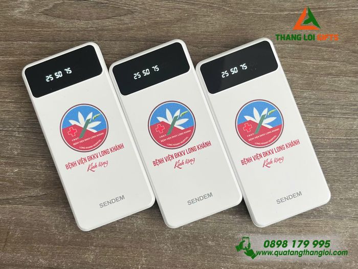 Pin Sac Du Phong SENDEM 10.000mAh - In Logo Benh Vien DKKV Long Khanh (4) Pin Sạc Dự Phòng SENDEM P700 10.000mAh - In Logo Bệnh Viện ĐKKV Long Khánh
