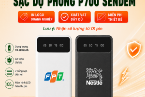 Pin Sạc Dự Phòng SENDEM P700 10.000mAh - In Logo Theo Yêu Cầu