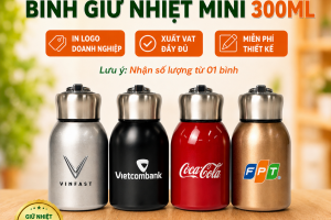 Bình Giữ Nhiệt Mini 300ml - In Khắc Logo Theo Yêu Cầu