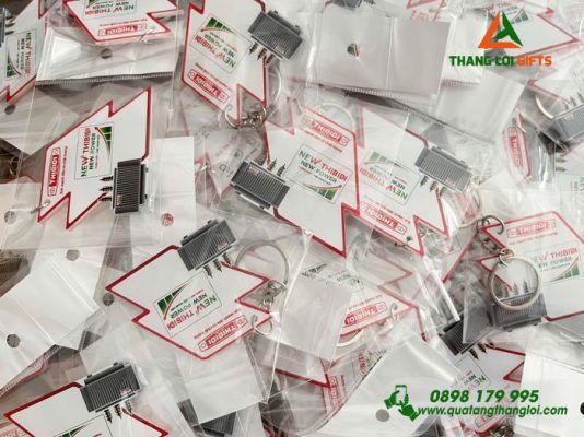 Móc Khóa Mica In Logo Hình Ảnh Doanh Nghiệp THIBIDI Làm Quà Tặng