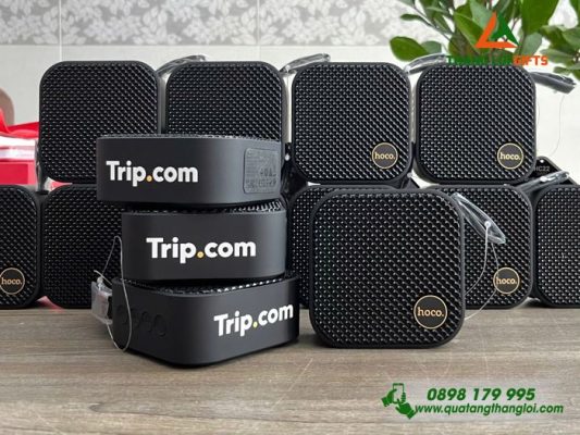 Loa Bluetooth Hoco Mini Màu Đen In Logo Doanh Nghiệp Trop.com